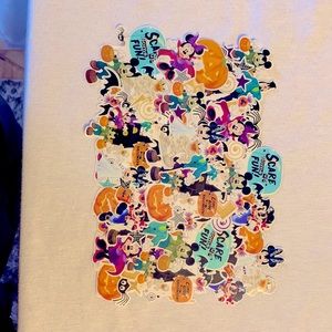 Halloween sticker collage